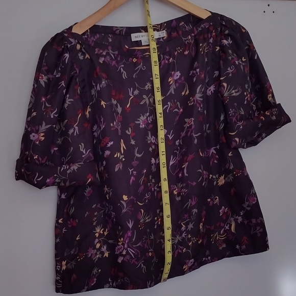 See by Chloe Silk Bell Sleeve Blouse - Picture 4 of 9
